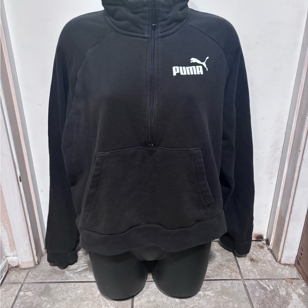 Puma Black Half-Zip Hoodie